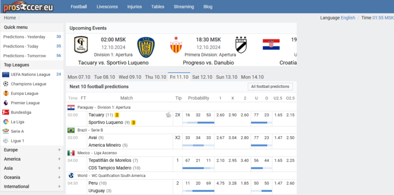 Prosoccer телеграмм