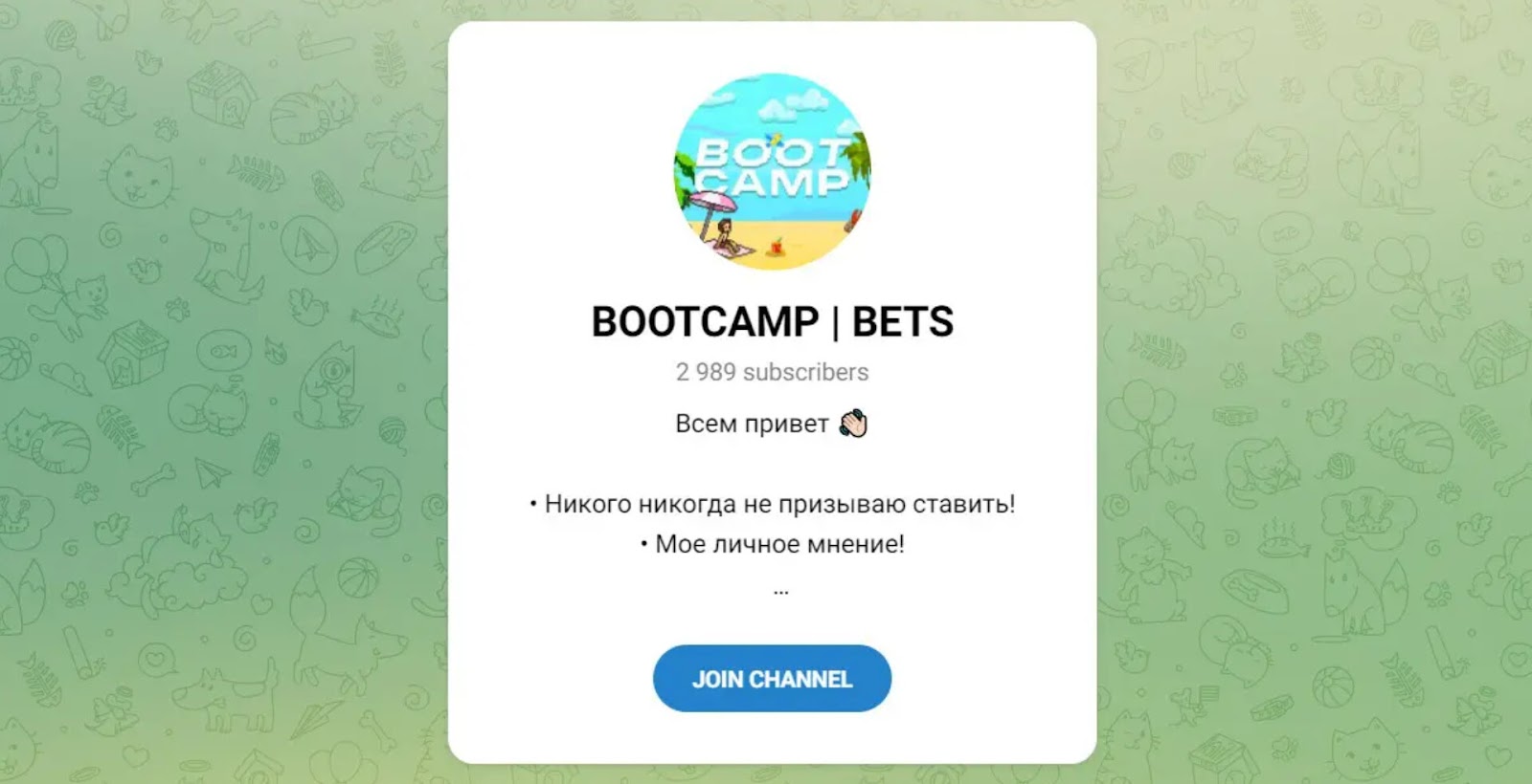 BOOTCAMP | BETS