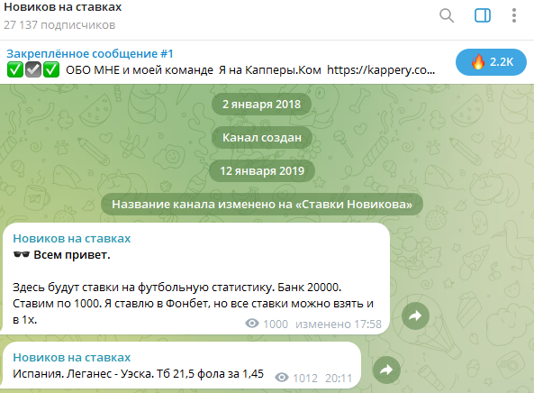Новиков на ставках