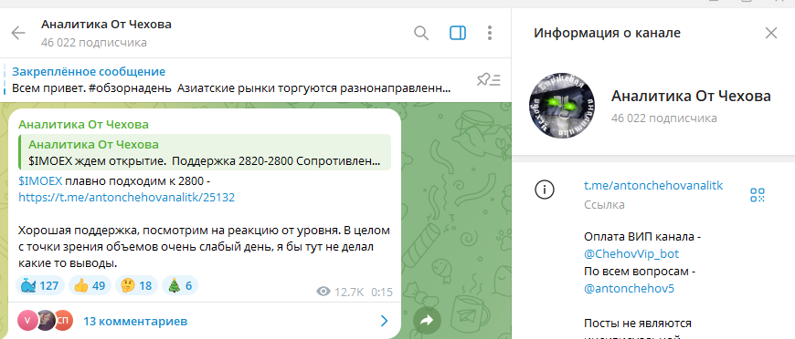 Аналитика от Чехова