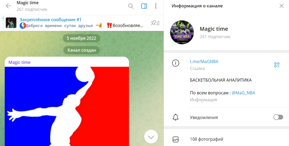 Информация о канале Информация о канале